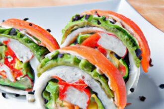 Fresh Twist: Cauliflower Rice Sushi Rolls with Creamy Avocado