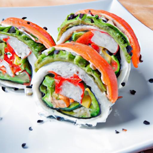 Fresh Twist: Cauliflower Rice Sushi Rolls with Creamy Avocado