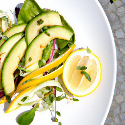 Refreshing Cucumber & Avocado Salad with zesty Lemon Twist