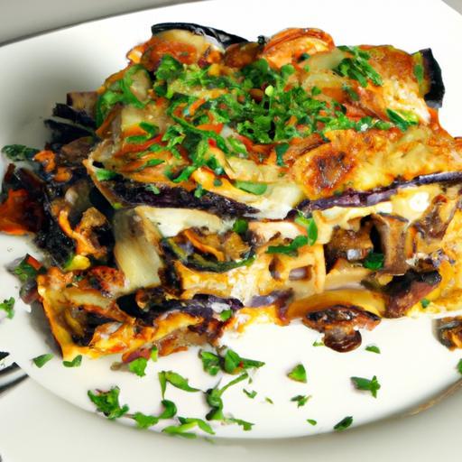 Hearty Eggplant & Mushroom Lasagna: A Veggie Delight Recipe