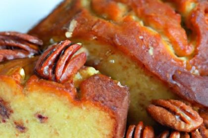 Golden Delight: Pecan Maple Syrup Pound Cake Recipe