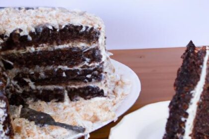 Decadent Chilled Chocolate Coconut Cake: A Cool Delight