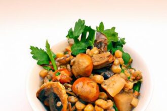 Hearty Mushroom & Chickpea Quinoa Bowl: Nutritious Delight