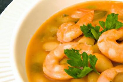 Zesty Lemony Shrimp & Bean Stew: A Flavorful Delight
