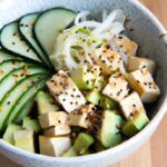 Fresh & Flavorful: Vegan Poke Bowl with Tofu, Avocado, Cucumber