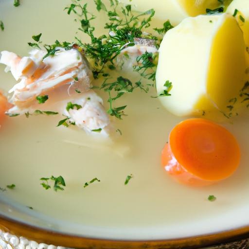Hearty Fish Soup with Potatoes and Fresh Dill Delight