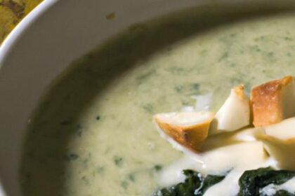 Velvety Spinach and Artichoke Soup: A Creamy Delight