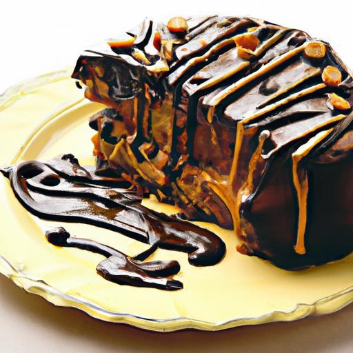 Decadent Chocolate & Peanut Butter Drizzle Cake Delight