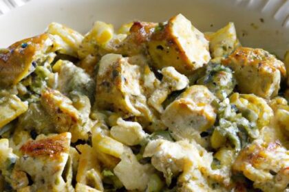 Savory Chicken and Pesto Pasta Bake: A Flavorful Feast