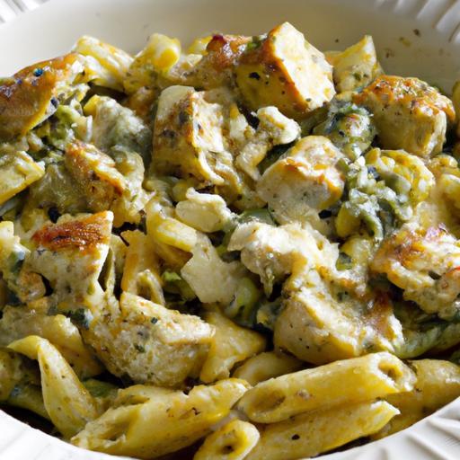 Savory Chicken and Pesto Pasta Bake: A Flavorful Feast