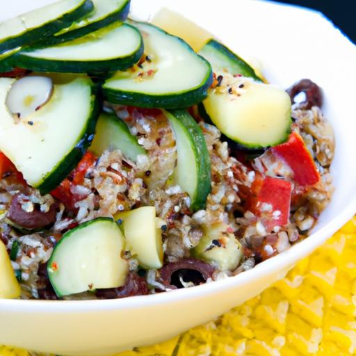 Mediterranean Quinoa Bowl: A Fresh Twist with Cucumbers & Olives