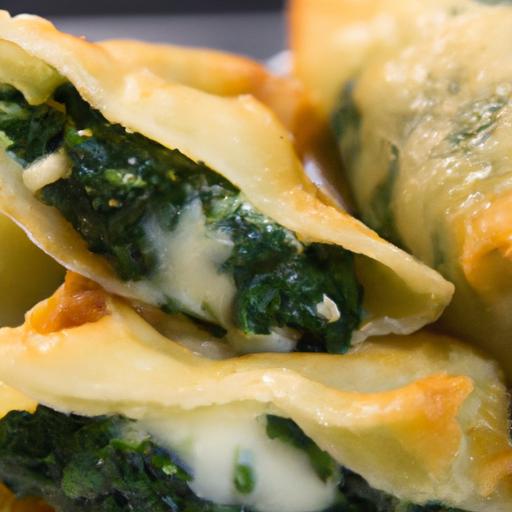 Crispy Baked spinach & Cheese Wontons: A Tasty twist