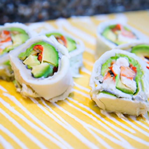 Fresh Twist: Cauliflower Rice Sushi Rolls with Creamy Avocado