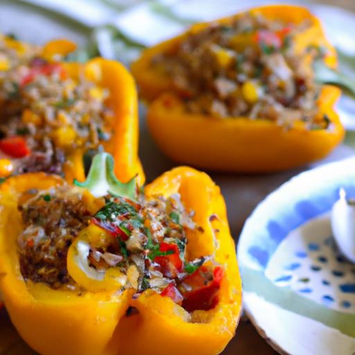 Colorful Quinoa Stuffed⁢ Peppers: ⁤A Nutritious‍ Delight