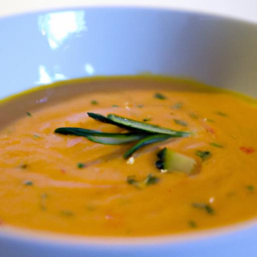 Savor the Flavors: Tomato & Zucchini Soup with Thyme
