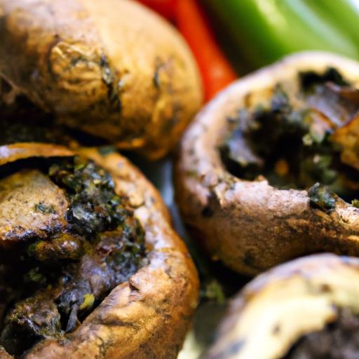 Hearty Vegan Stuffed Portobello Mushrooms: Flavorful & Nutritious