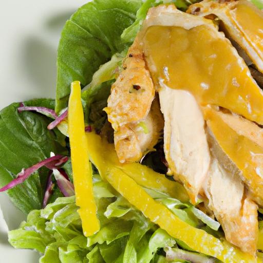 Tropical Delight: Grilled Chicken with Mango Cucumber Salad