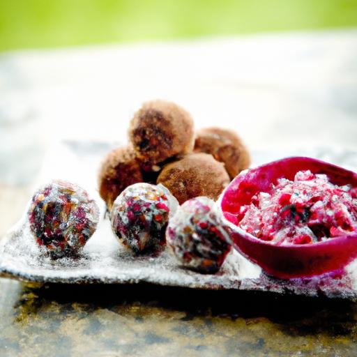 Energize Naturally: Raw Chocolate Raspberry Protein Balls
