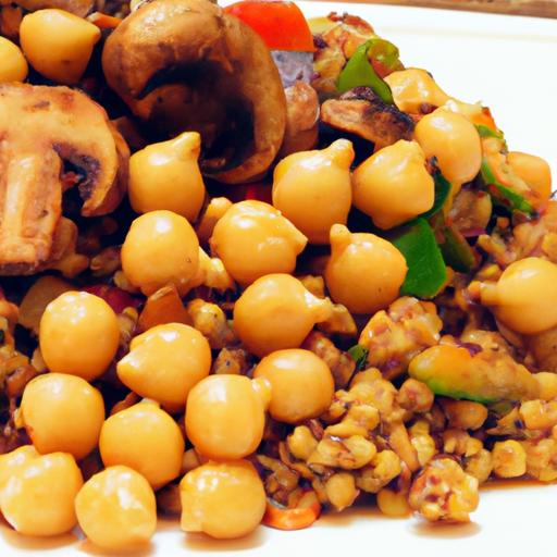 Hearty Mushroom & Chickpea Quinoa Bowl: Nutritious Delight