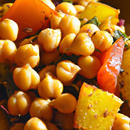 Harvest ⁤Flavor: Roasted Pumpkin &⁣ Chickpea Salad ⁤Recipe
