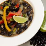 Zesty Spicy Black Bean Soup with a Tangy Lime Twist