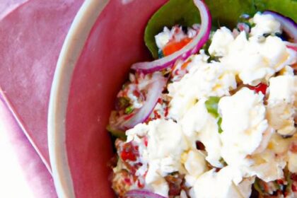 Fresh and Flavorful: Quinoa Salad with Creamy Feta Twist