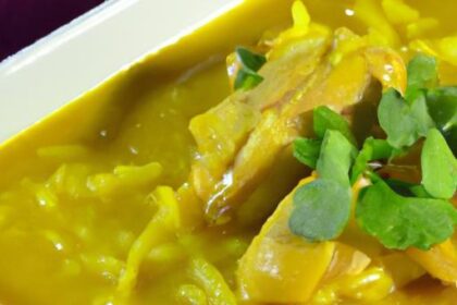 Golden Glow: Healing Chicken and Rice Soup with Turmeric