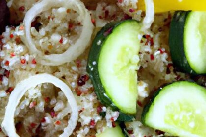 Mediterranean Quinoa Bowl: A Fresh Twist with Cucumbers & Olives
