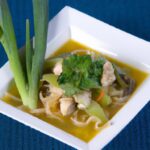 Healing Bowls: Chicken Noodle Soup with Fresh Herb Magic