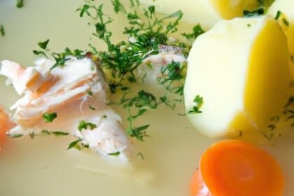 Hearty Fish Soup with Potatoes and Fresh Dill Delight