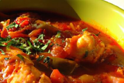Savor the Flavors: Traditional Tomato & Saffron Fish Stew