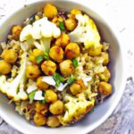Wholesome Cauliflower Rice & Roasted Chickpeas Bowl Delight