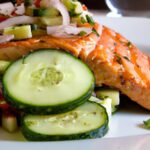 Savor Summer: Grilled Salmon with Avocado Cucumber Salsa