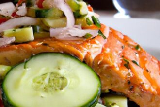 Savor Summer: Grilled Salmon with Avocado Cucumber Salsa