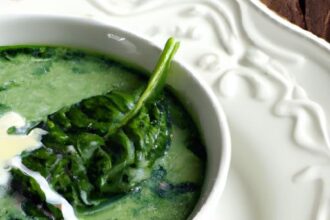 Velvety Spinach Soup with Coconut Milk: A Nourishing Delight