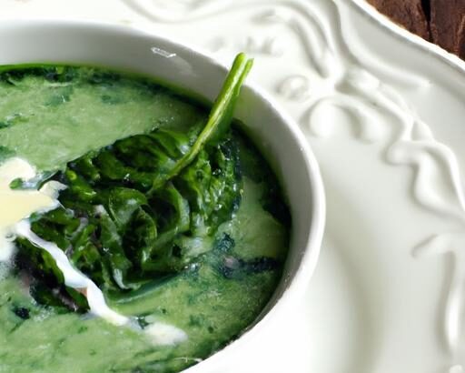 Velvety Spinach Soup with Coconut Milk: A Nourishing Delight