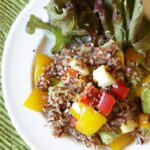 Bright Bites: Roasted Veggie Quinoa Salad with Olive Dressing