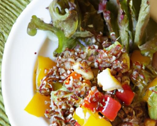 Bright Bites: Roasted Veggie Quinoa Salad with Olive Dressing