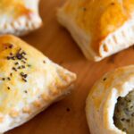 Savory Mini Puff Pastry Turnovers Stuffed with Lentils