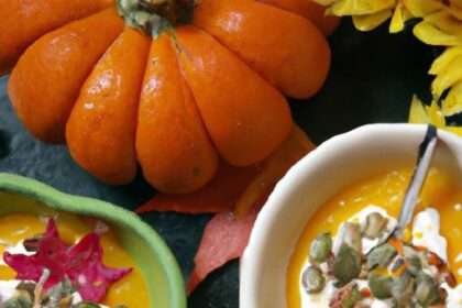 Savor Autumn: Creamy Pumpkin Soup with Crunchy Roasted Seeds
