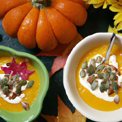 Savor Autumn: Creamy Pumpkin Soup with Crunchy Roasted Seeds