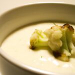 Velvety Cream of Cauliflower Soup Infused with Nutmeg Magic