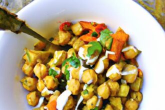 Wholesome Chickpea & Roasted Veg Bowl with Creamy Tahini