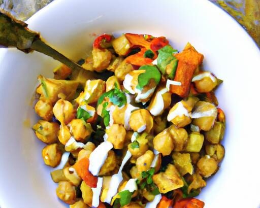 Wholesome Chickpea & Roasted Veg Bowl with Creamy Tahini