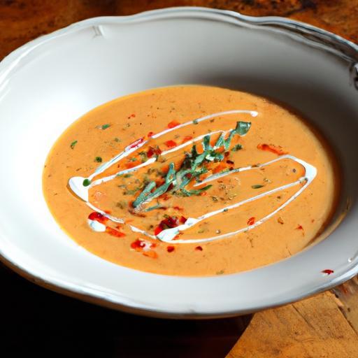 Savory Tomato & Zucchini Soup Infused with Fresh Thyme