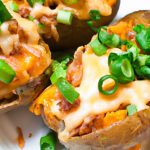 Crispy Loaded Potato Skins: Cheesy Delight with Green Onions