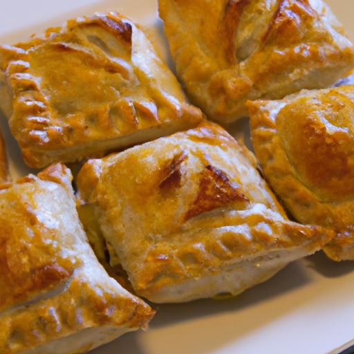 Savory Mini Puff Pastry Turnovers Stuffed with Lentils