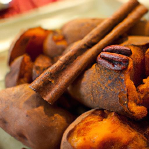 Spiced Sweet Potato Delight: Roasted with Cinnamon & ginger