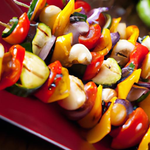 sizzling‌ Skewers: Grilled Veggie & Mozzarella Delight