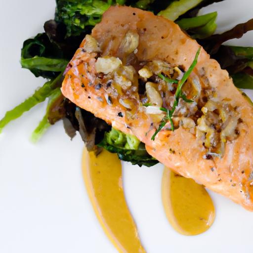 Sweet meets Savory: Baked Salmon with Honey Mustard Glaze